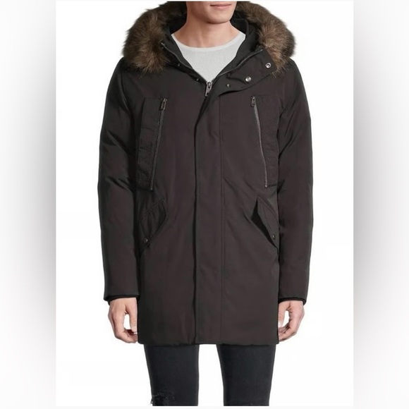 Andrew Marc Lamb Fur Down Parka - Picture 2 of 4